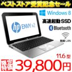 m[gp\R HP 11.6^ SSD Windows8 ENVY x2 PC WEBJ Bluetooth LAN HDMI