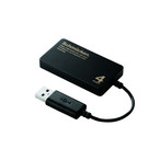 GR USBnu U2H-SL4BBK ELECOM X^Cv4|[g